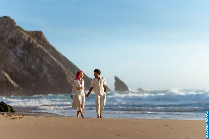 Couple beach photo shoot on the Atlantic coast. Vlada and Joe