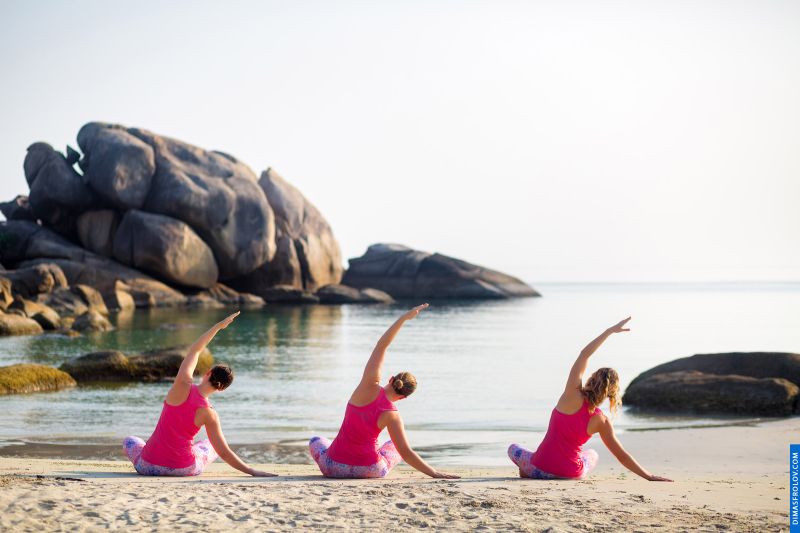 Pilates Retreat. Full yoga photo shoots